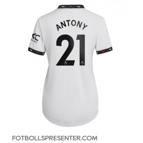 Manchester United Antony #21 Borta Matchtröja Dam 2022-23 Kortärmad